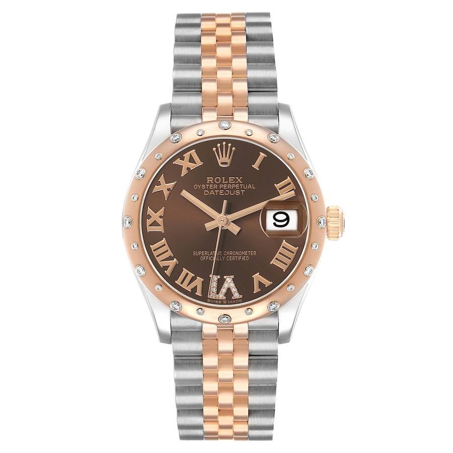 Rolex Datejust 31mm Rose Gold Stainless Steel 2021 278341RBR for Sale