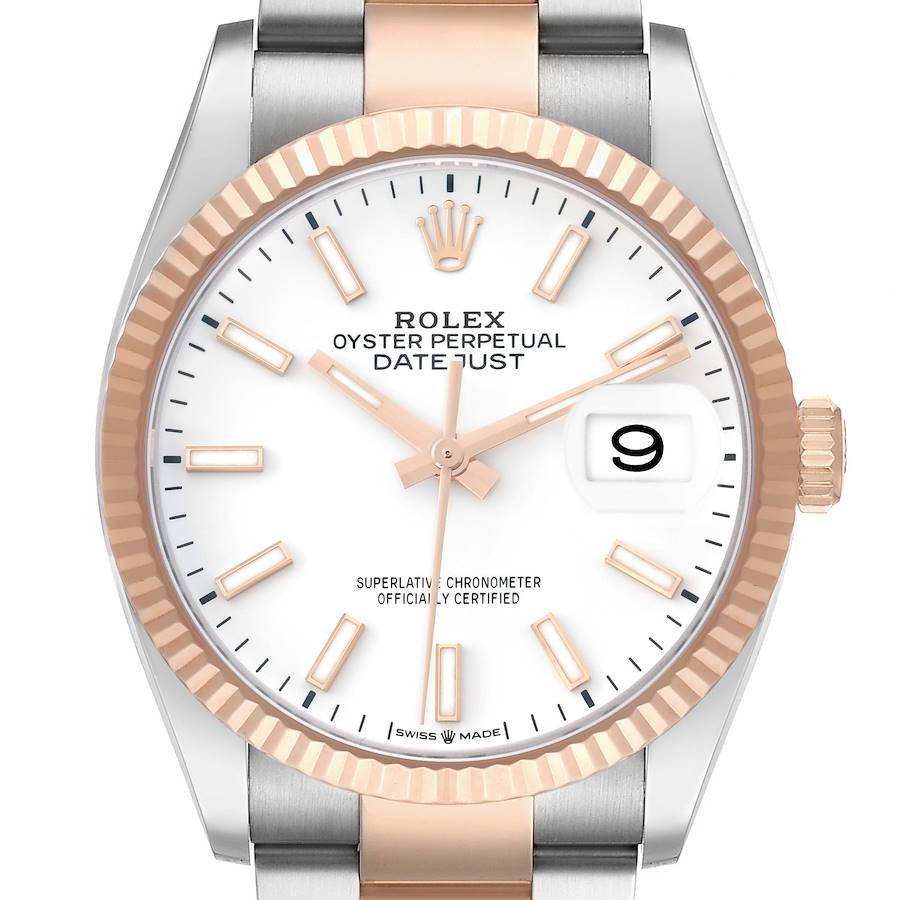Rolex Datejust 36mm Rose Gold Stainless Steel for Sale — detail 1