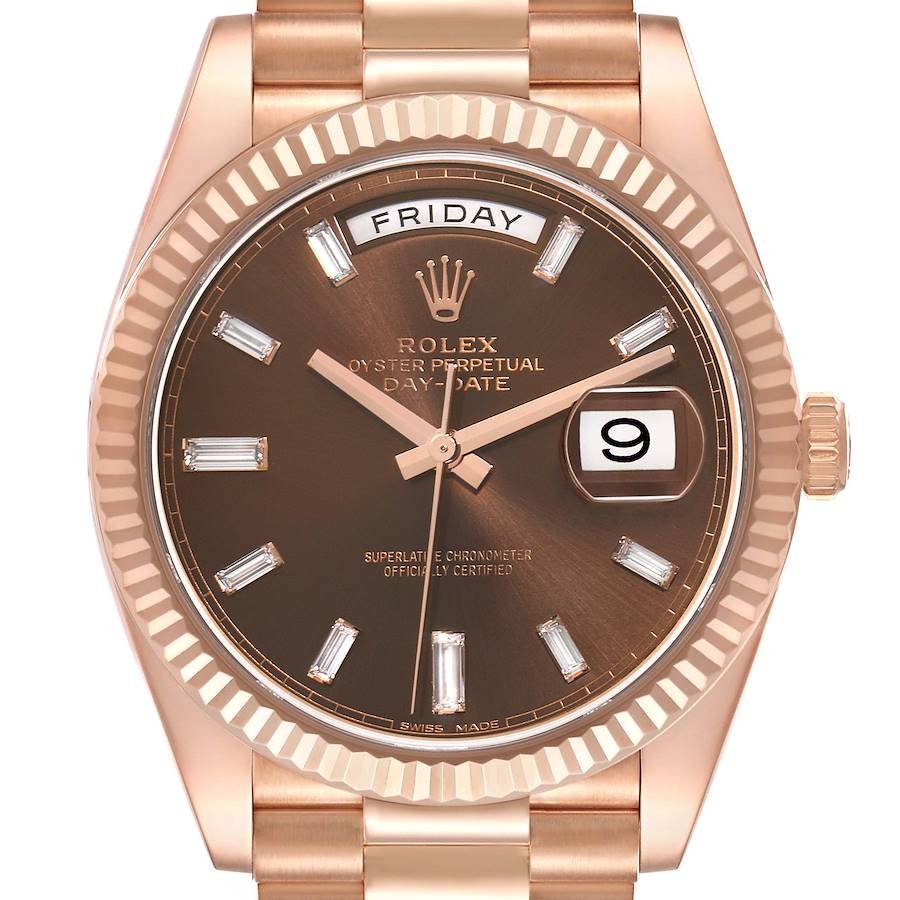 Rolex President Day-Date 40mm Rose Gold 2016 for Sale — detail 1