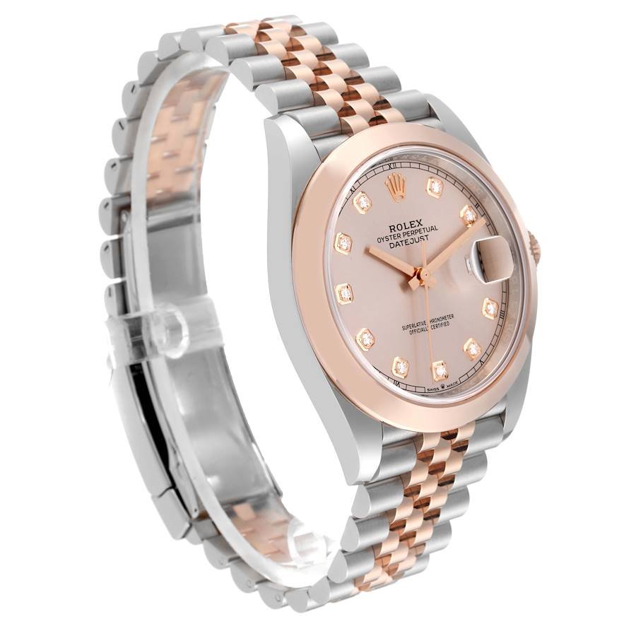 Rolex Datejust 41mm Rose Gold Stainless Steel 2022 for Sale — detail 2