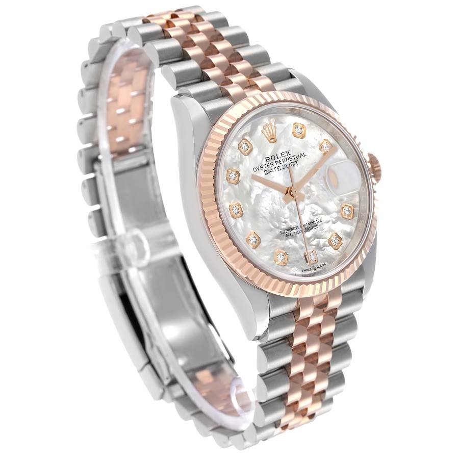 Rolex Datejust 36mm Rose Gold Stainless Steel 2019 126231 for Sale — detail 2
