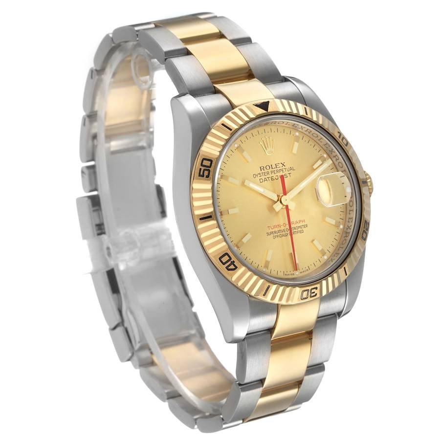 Rolex Datejust Turn-O-Graph 36mm Yellow Gold Stainless Steel 2005-2006 for Sale — detail 2