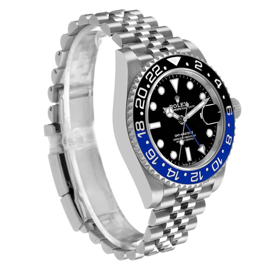 Rolex GMT-Master II 'Batgirl' 40mm Stainless Steel for Sale — detail 2