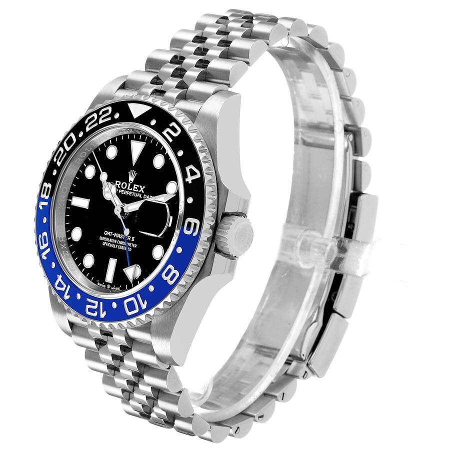 Rolex GMT-Master II 'Batgirl' 40mm Stainless Steel for Sale — detail 3