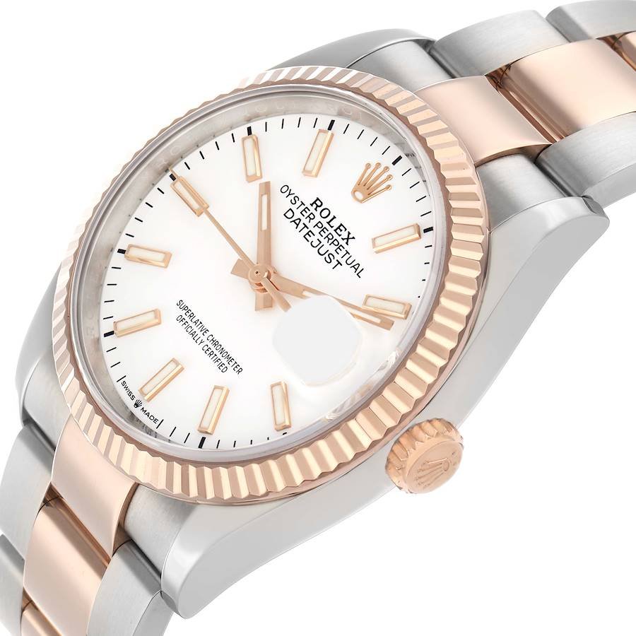 Rolex Datejust 36mm Rose Gold Stainless Steel for Sale — detail 4