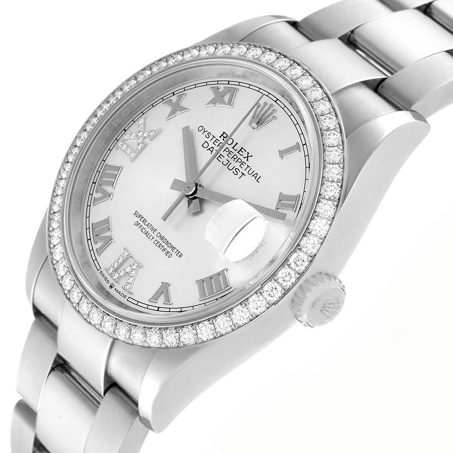 Rolex Datejust 36mm Stainless Steel White Gold for Sale — detail 4