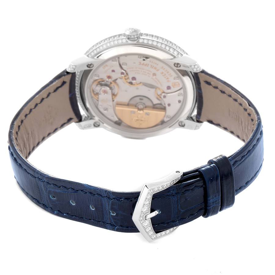 Patek Philippe Calatrava 36.5mm Diamond, White Gold 2020 for Sale — detail 5