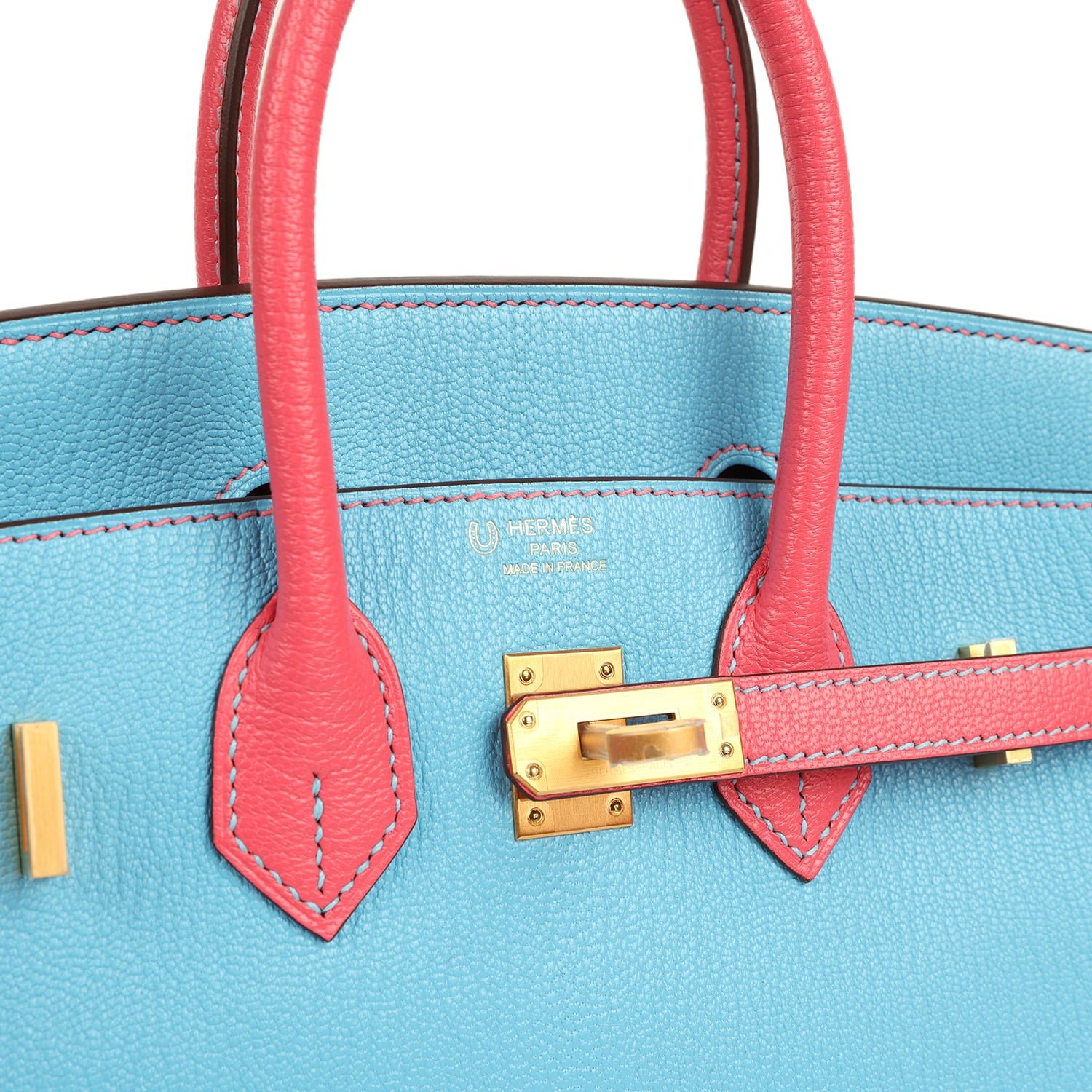 Hermès Birkin 25 Celeste Chevre Mysore — view 7