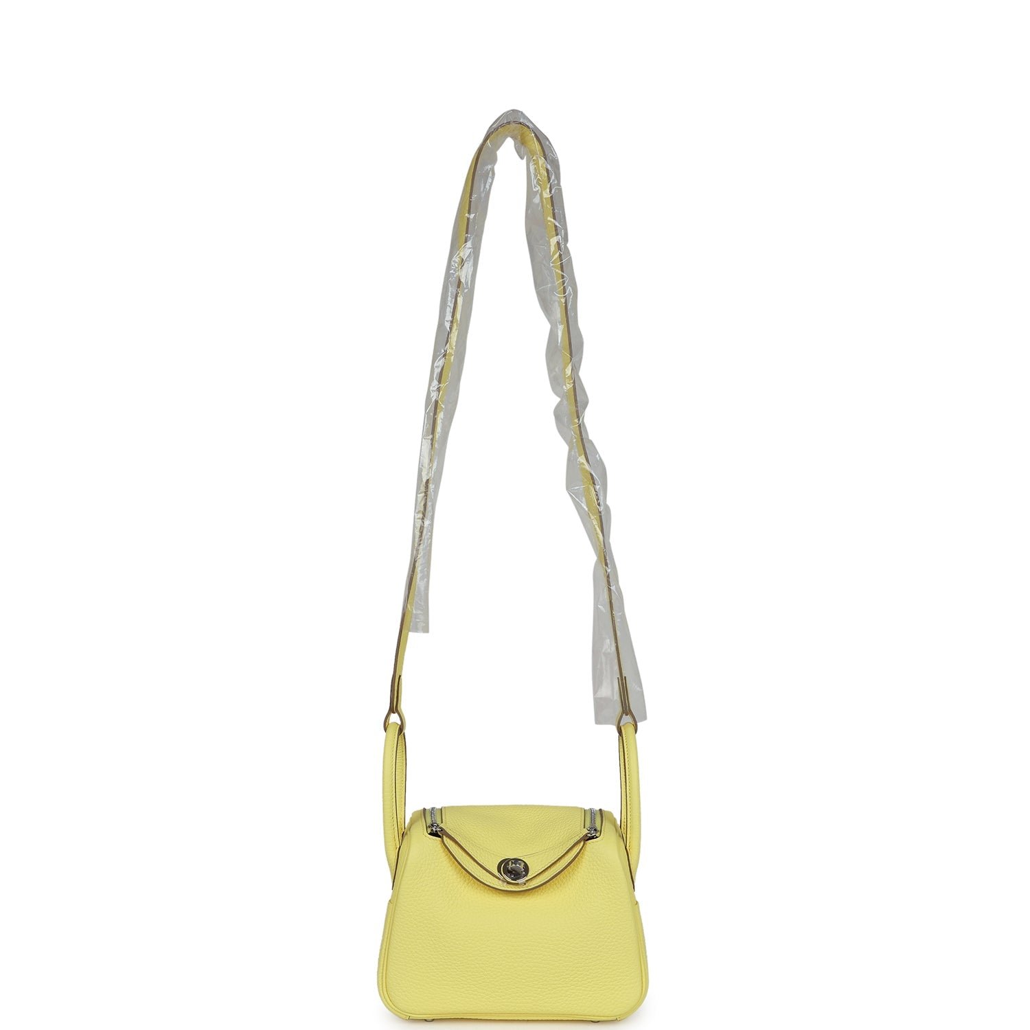 Hermès Mini Lindy Limoncello Clemence — view 6