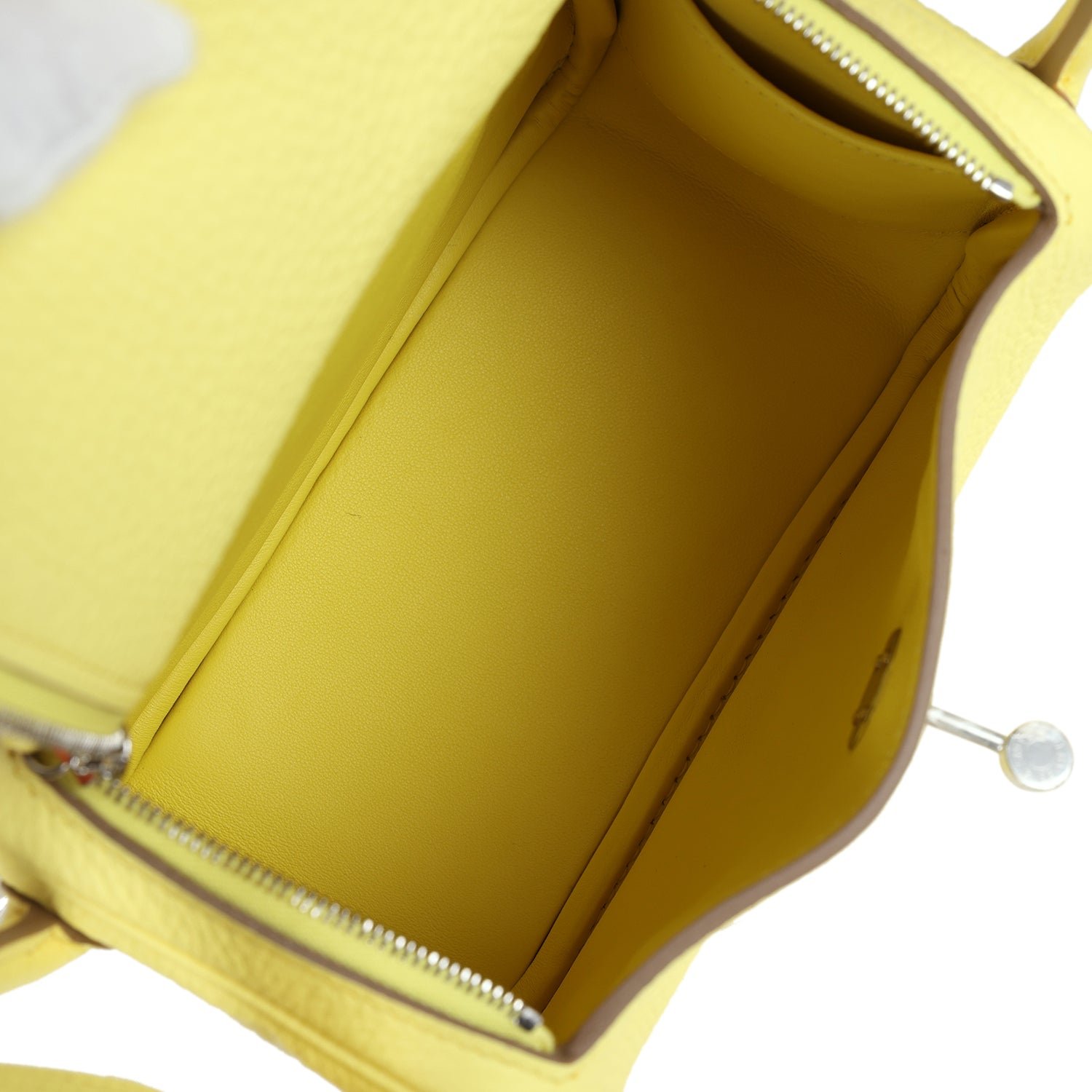 Hermès Mini Lindy Limoncello Clemence — view 9