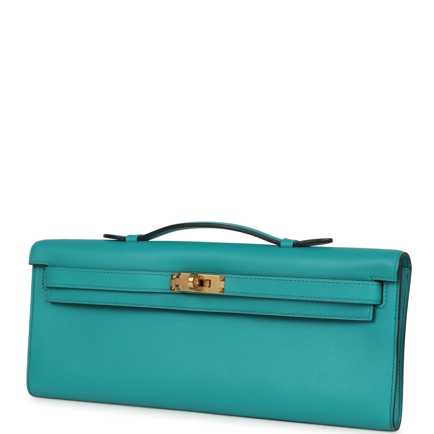 Hermès Kelly Cut Vert Verone Swift — view 3