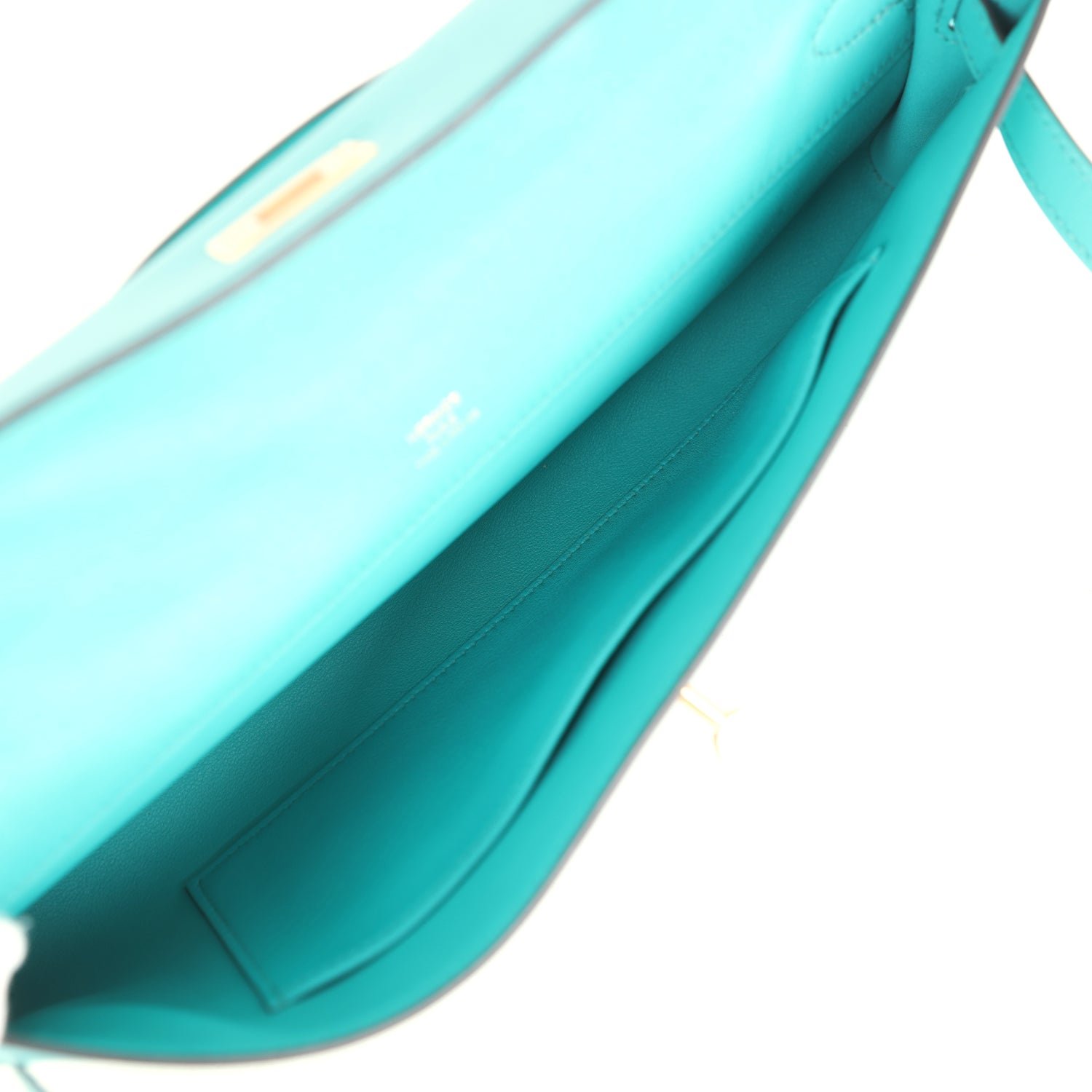 Hermès Kelly Cut Vert Verone Swift — view 8