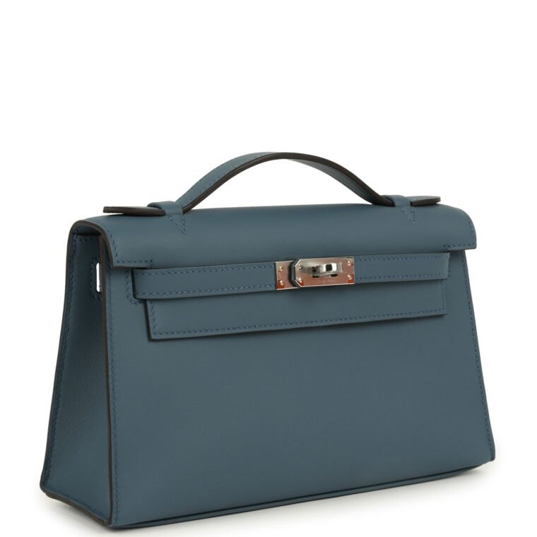 Hermès Kelly Pochette Bleu Tempette Swift — Buy Now — alternate view