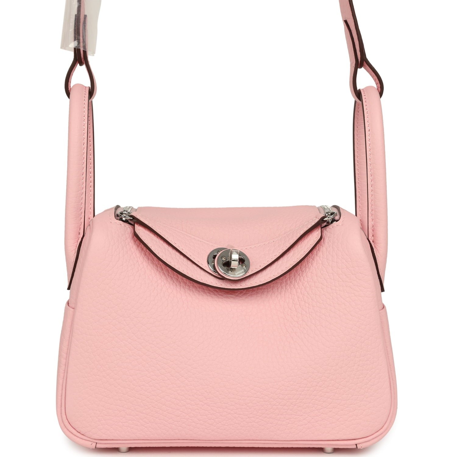 Hermès Mini Lindy II Rose Sakura Clemence