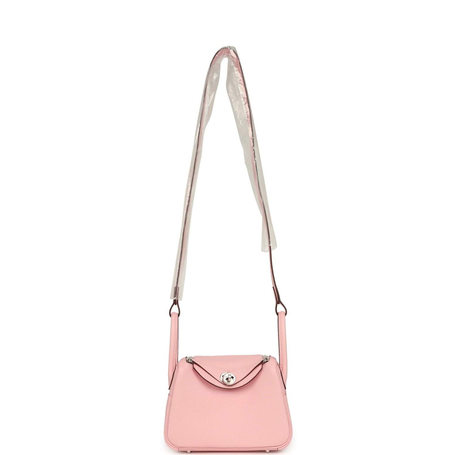 Hermès Mini Lindy II Rose Sakura Clemence — view 6