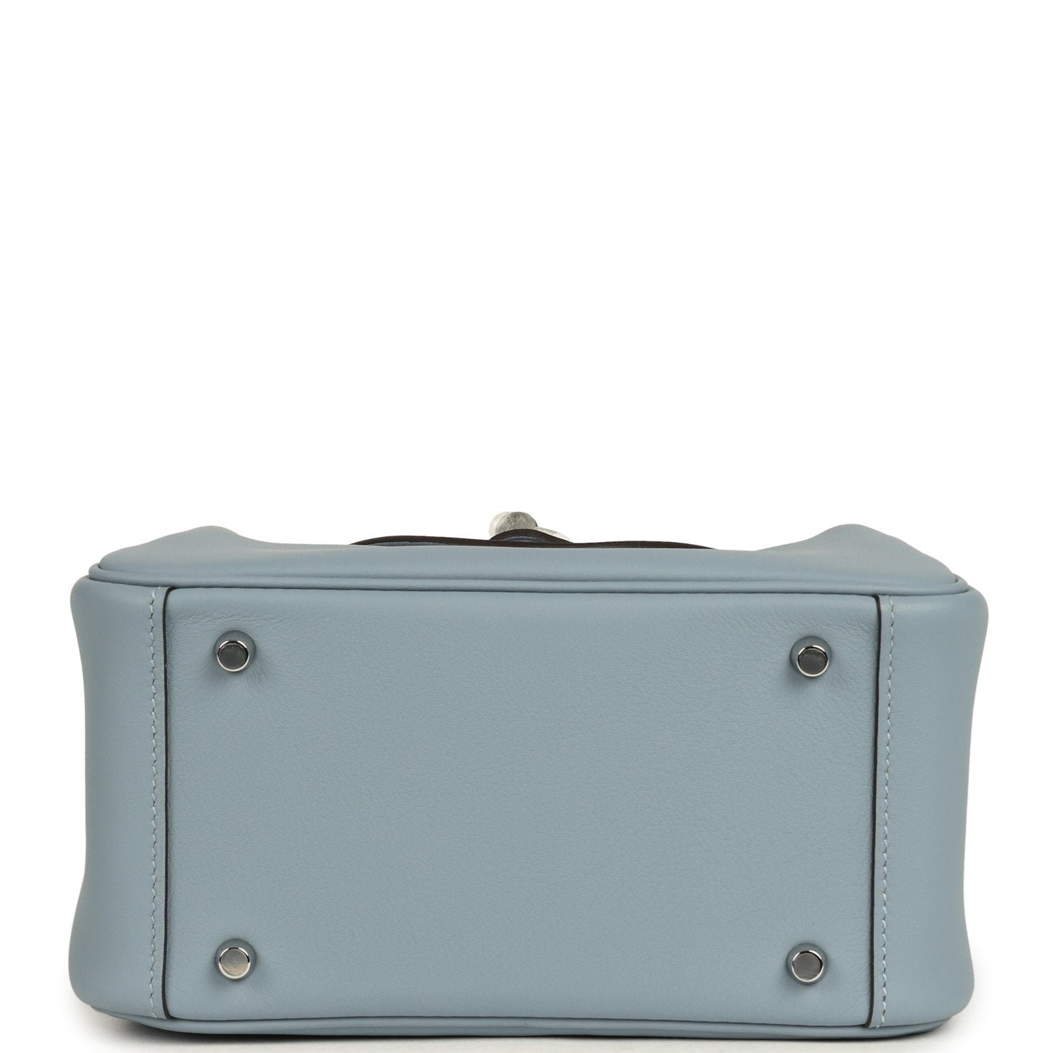 Hermès Mini Lindy II Bleu Lin Swift — view 7
