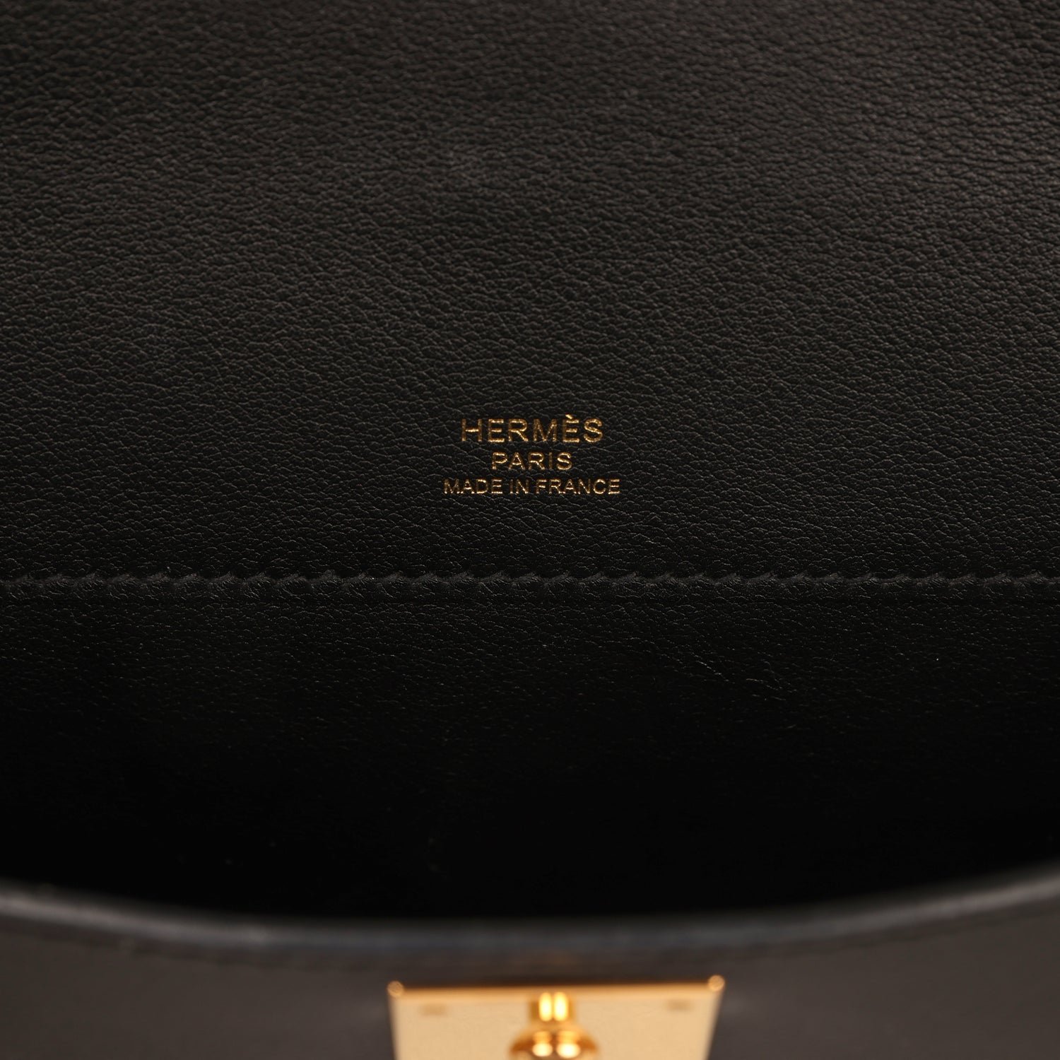 Pre-Owned Hermès Kelly Cut Black Swift — view 8