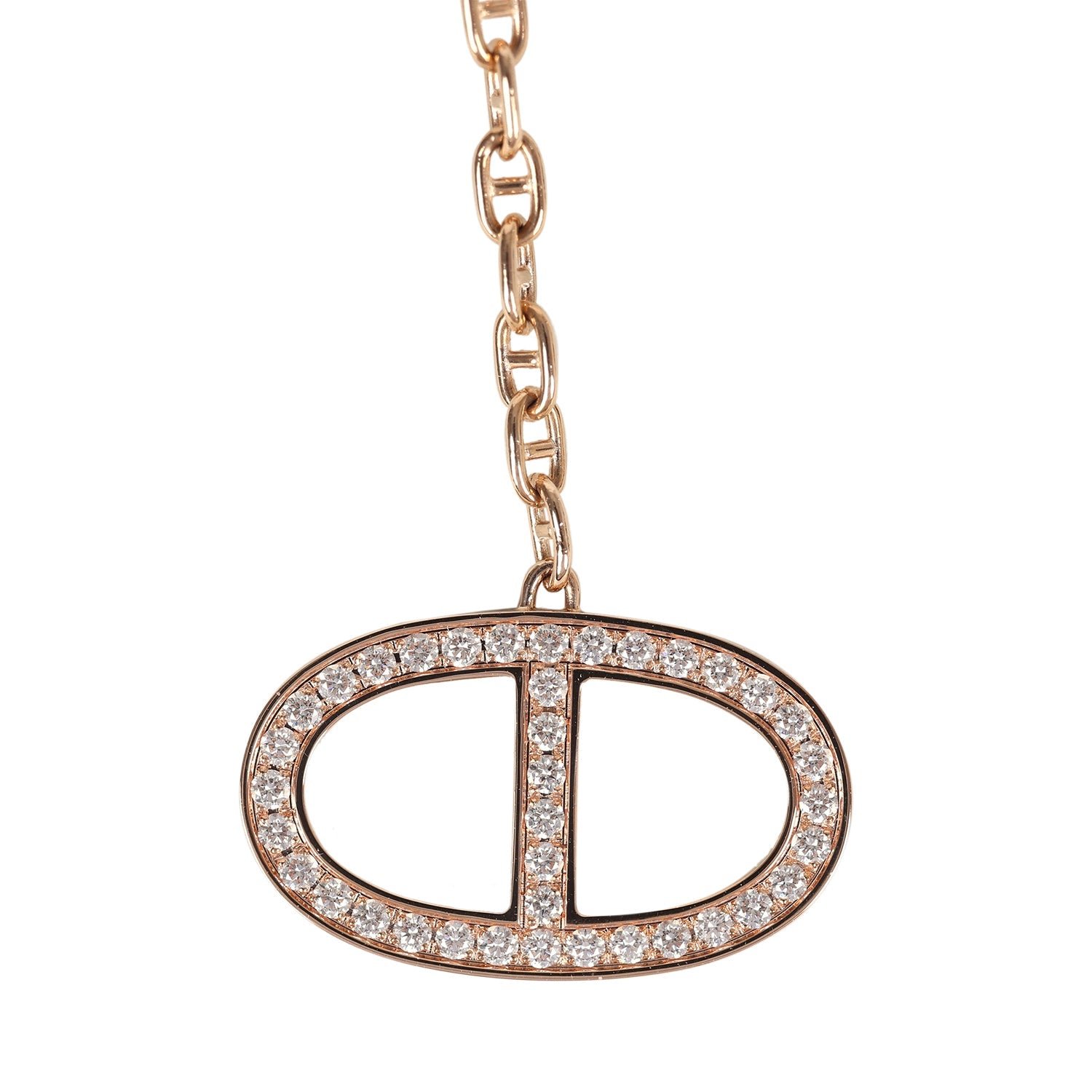 Hermès Collier Chaine D'Ancre Pendant 18K Rose Gold — view 2