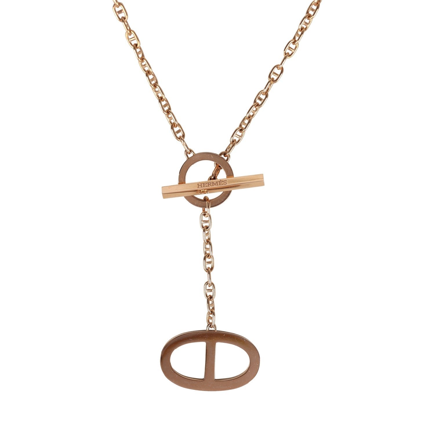 Hermès Collier Chaine D'Ancre Pendant 18K Rose Gold — view 4