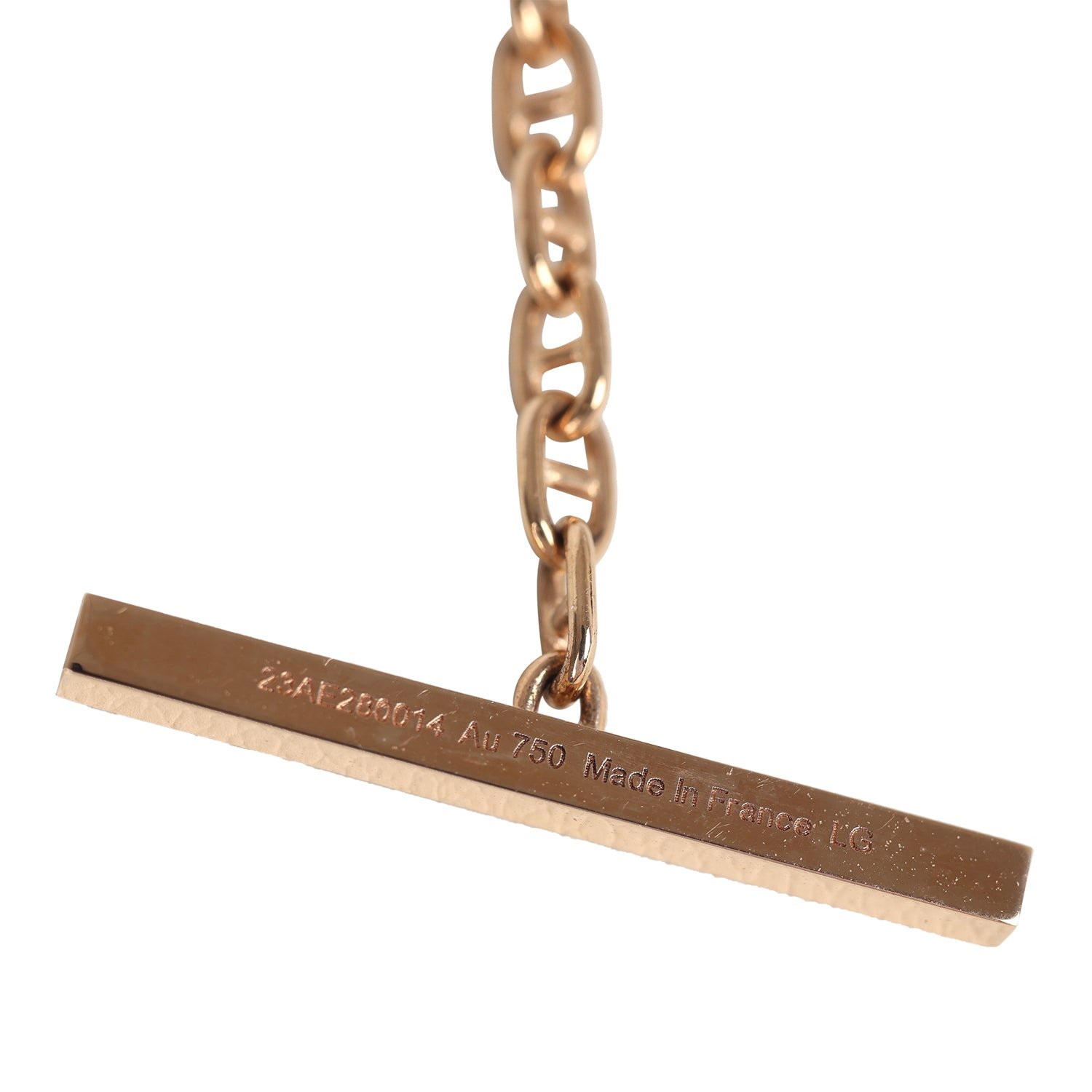Hermès Collier Chaine D'Ancre Pendant 18K Rose Gold — view 5