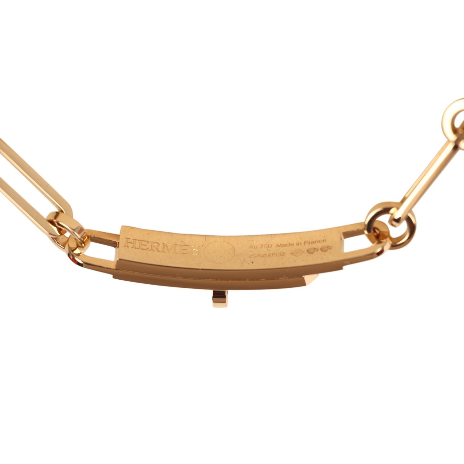 Hermès Small Kelly Chaine Necklace 18K Yellow Gold — view 4