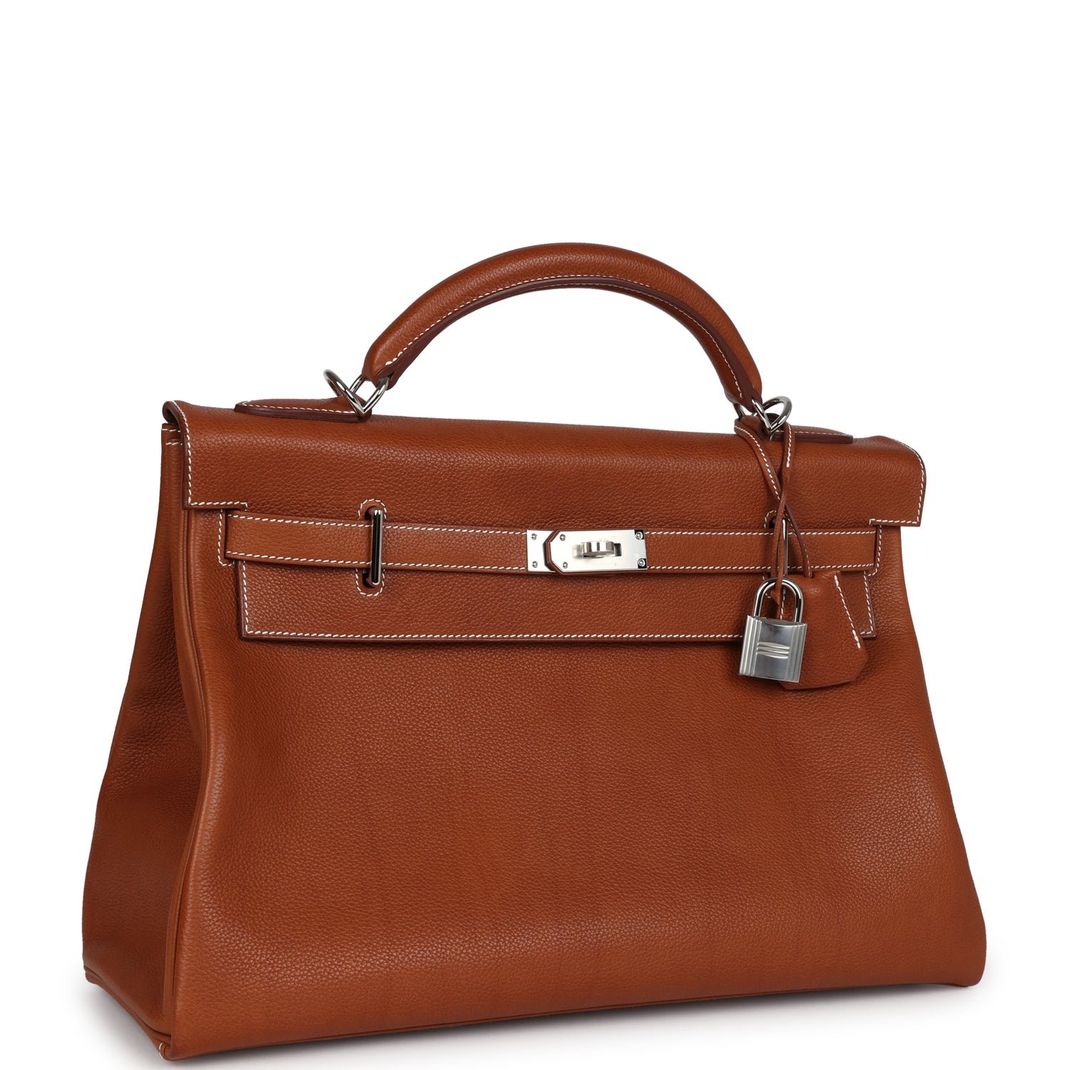 Hermès Kelly 42 Maxi Fauve Barenia Faubourg — view 2