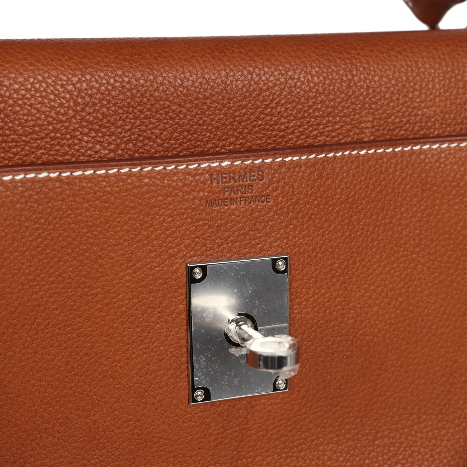 Hermès Kelly 42 Maxi Fauve Barenia Faubourg — view 8