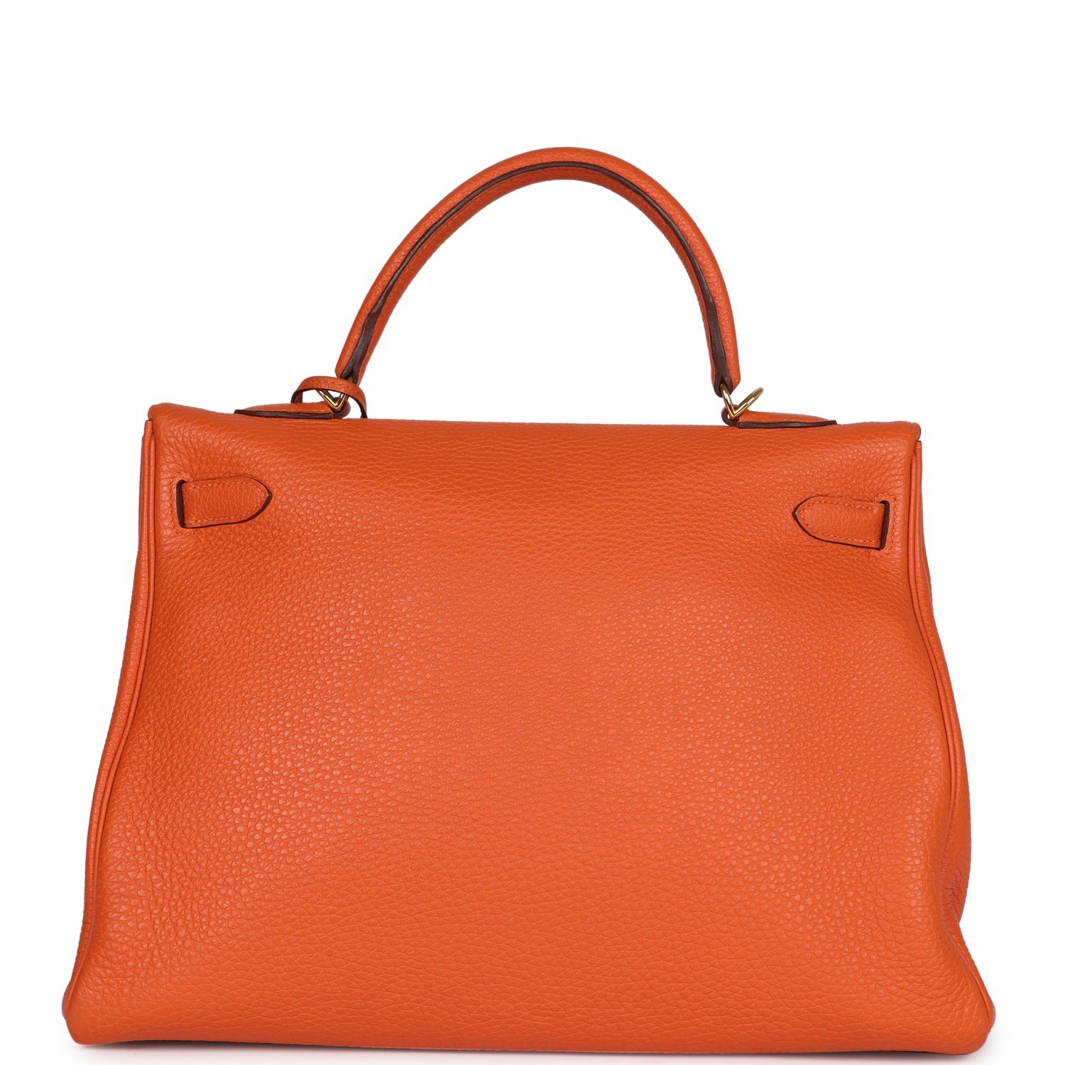 Pre-Owned Hermès Kelly Retourne 35 Orange Togo — view 5
