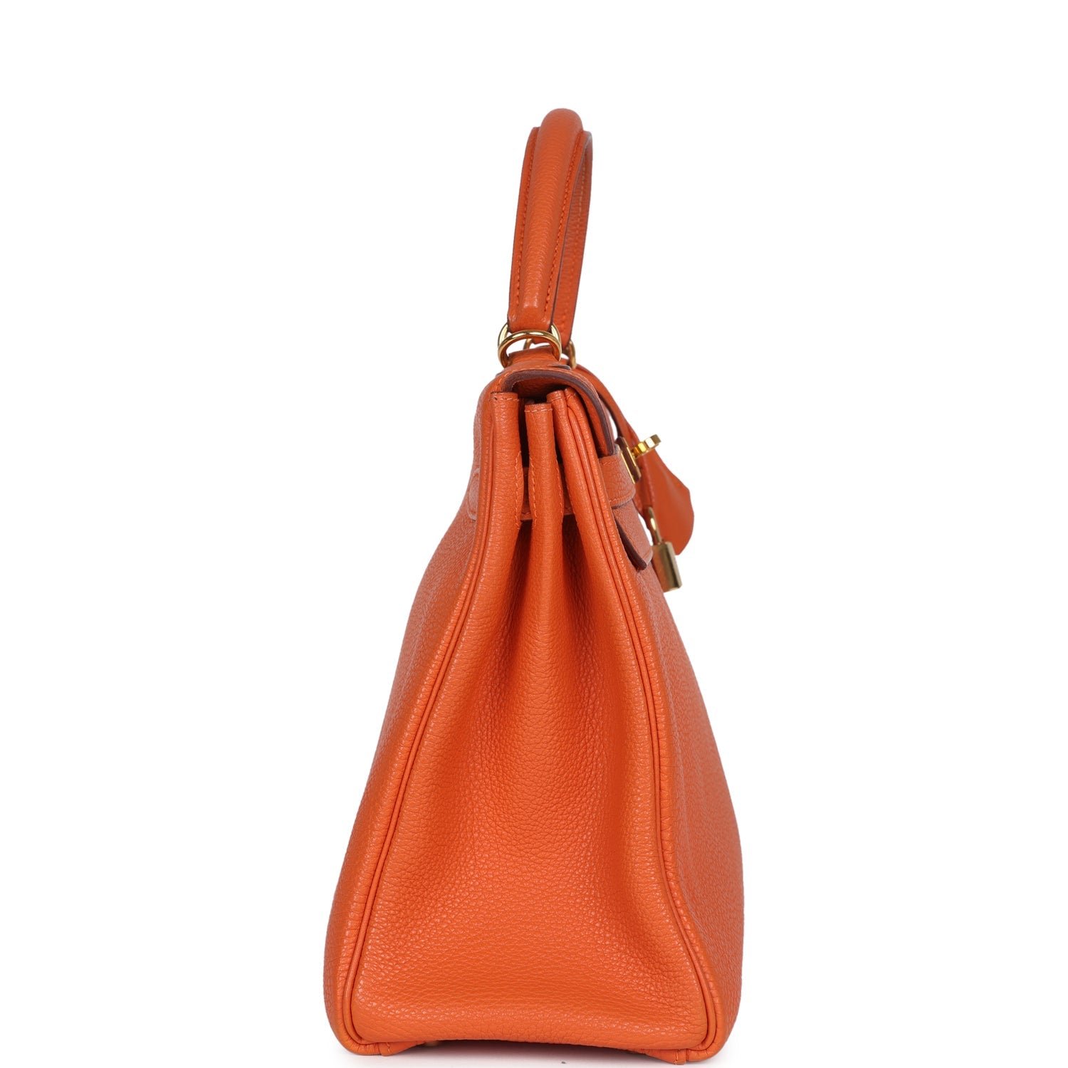 Vintage Hermès Kelly Retourne 32 Orange Togo — view 4