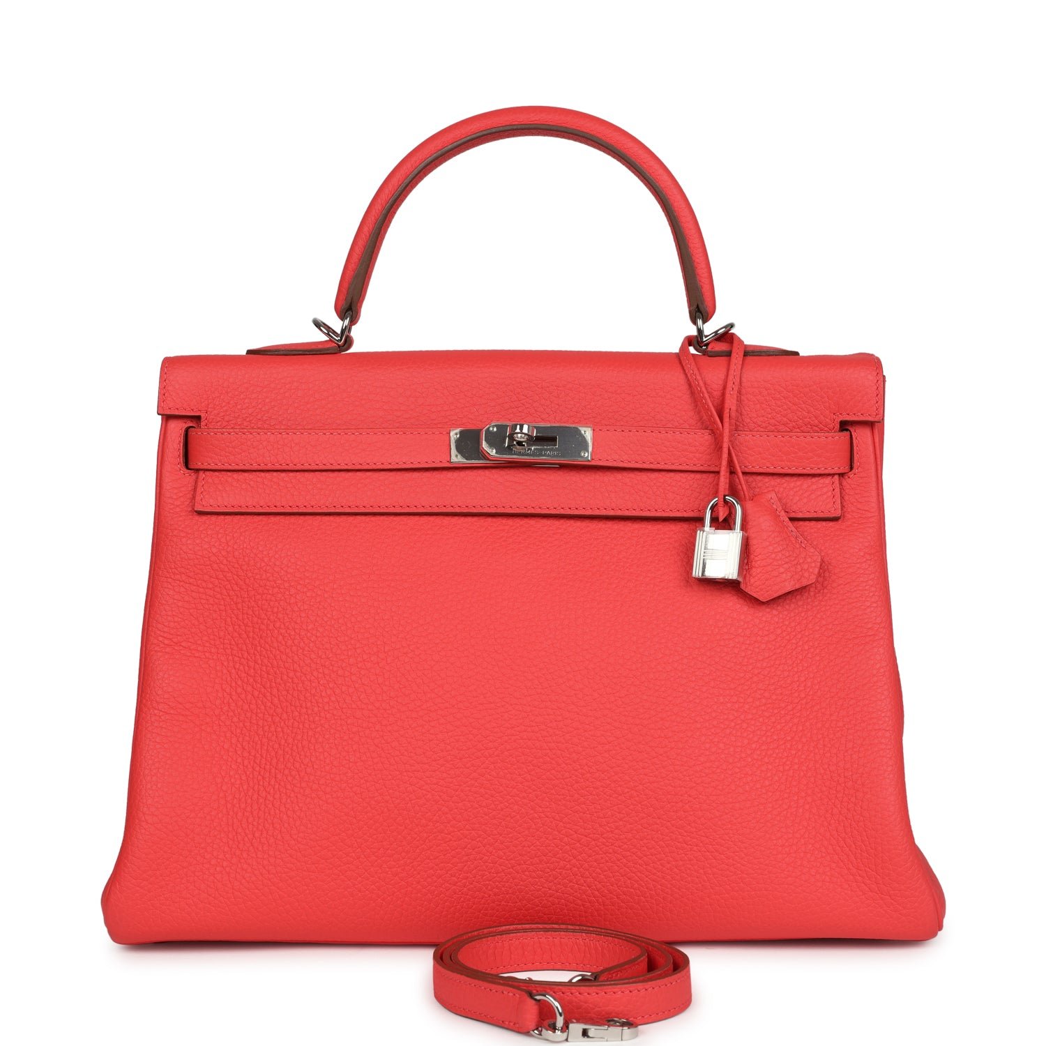 Pre-Owned Hermès Kelly Retourne 35 Rose Jaipur