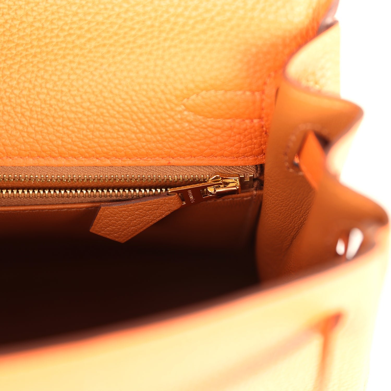 Hermès Kelly Retourne 25 Orange Togo — view 9