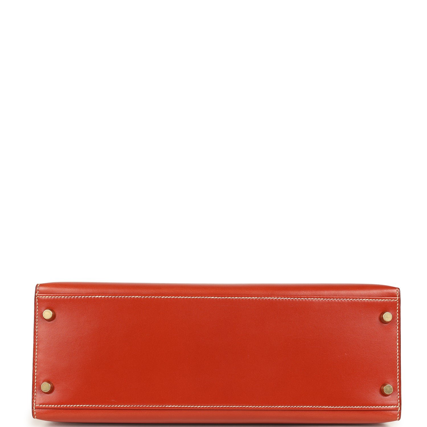 Vintage Hermès Kelly Sellier 32 Brique Box — view 6
