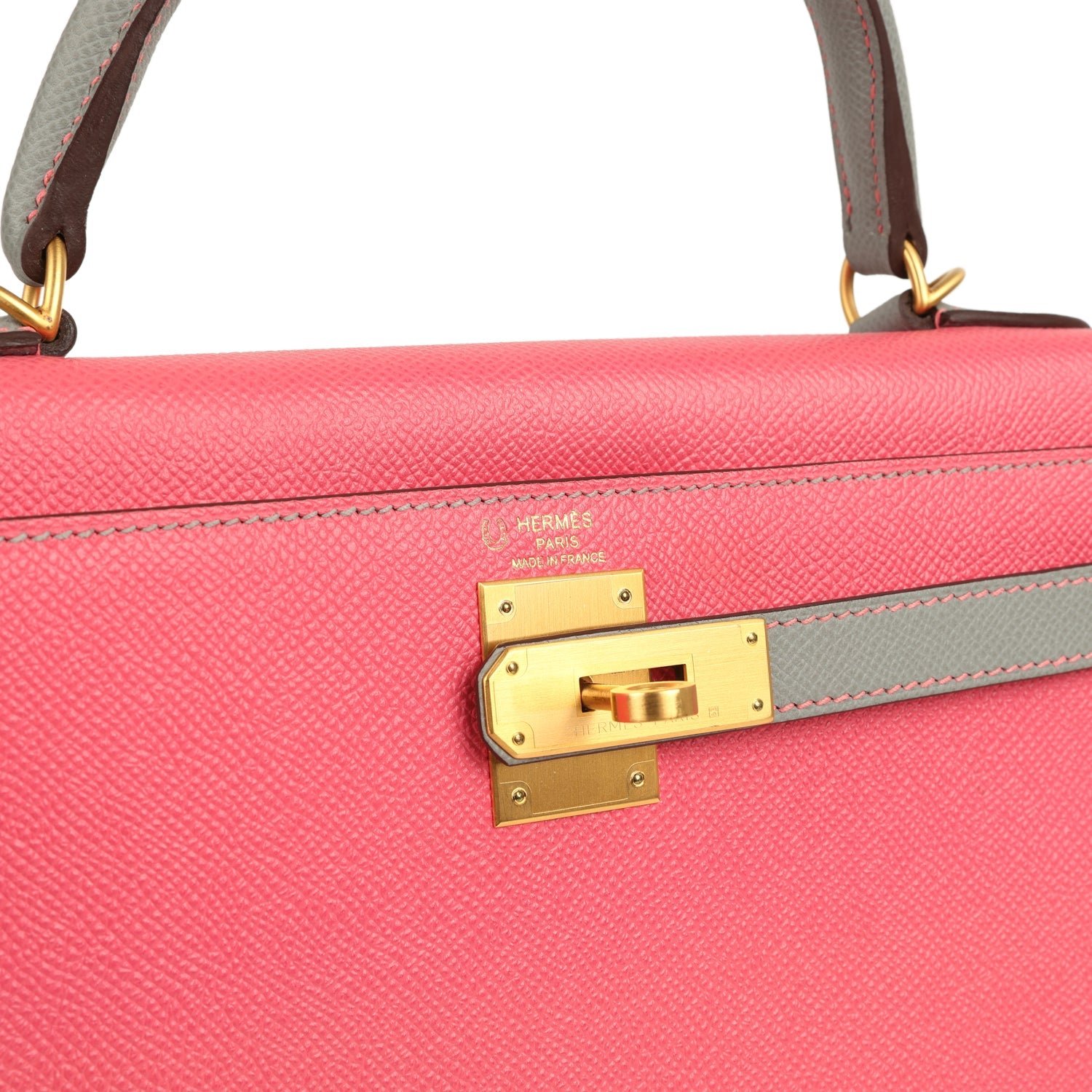 Pre-Owned Hermès Kelly Sellier 28 Rose Azalee — view 7