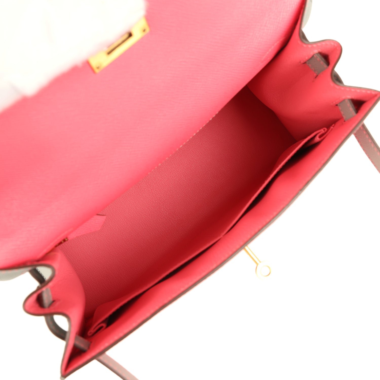 Pre-Owned Hermès Kelly Sellier 28 Rose Azalee — view 8