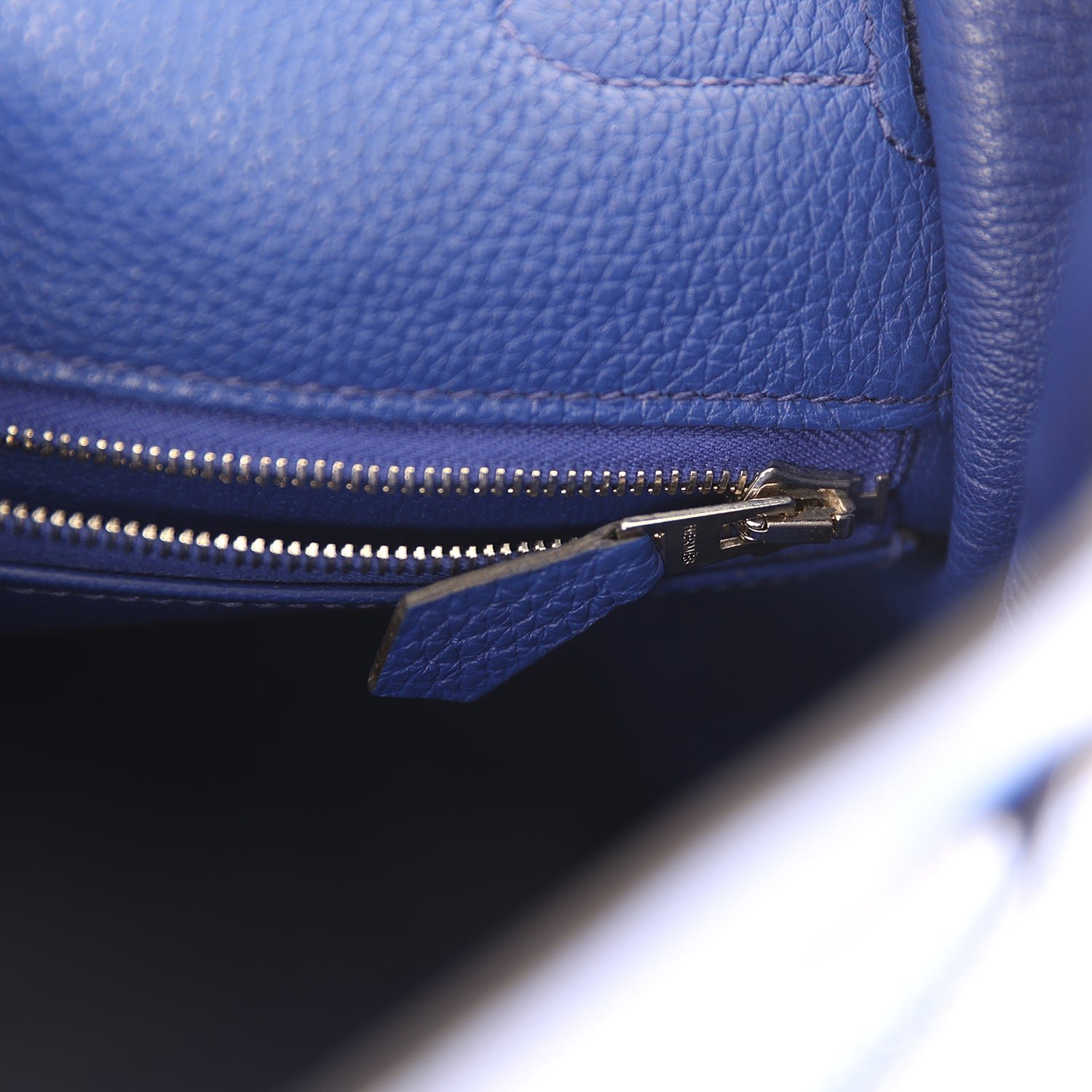Pre-Owned Hermès Kelly Retourne 35 Bleu Electric — view 9
