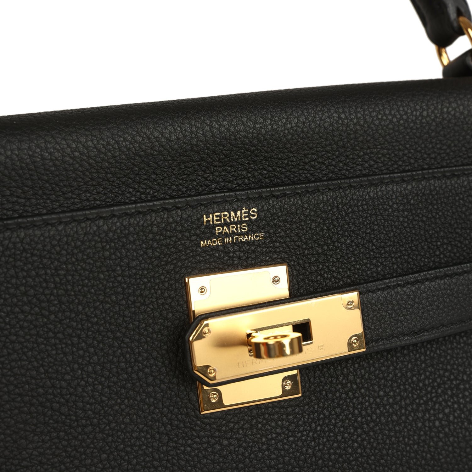 Pre-Owned Hermès Kelly Retourne 32 Black Togo — view 7