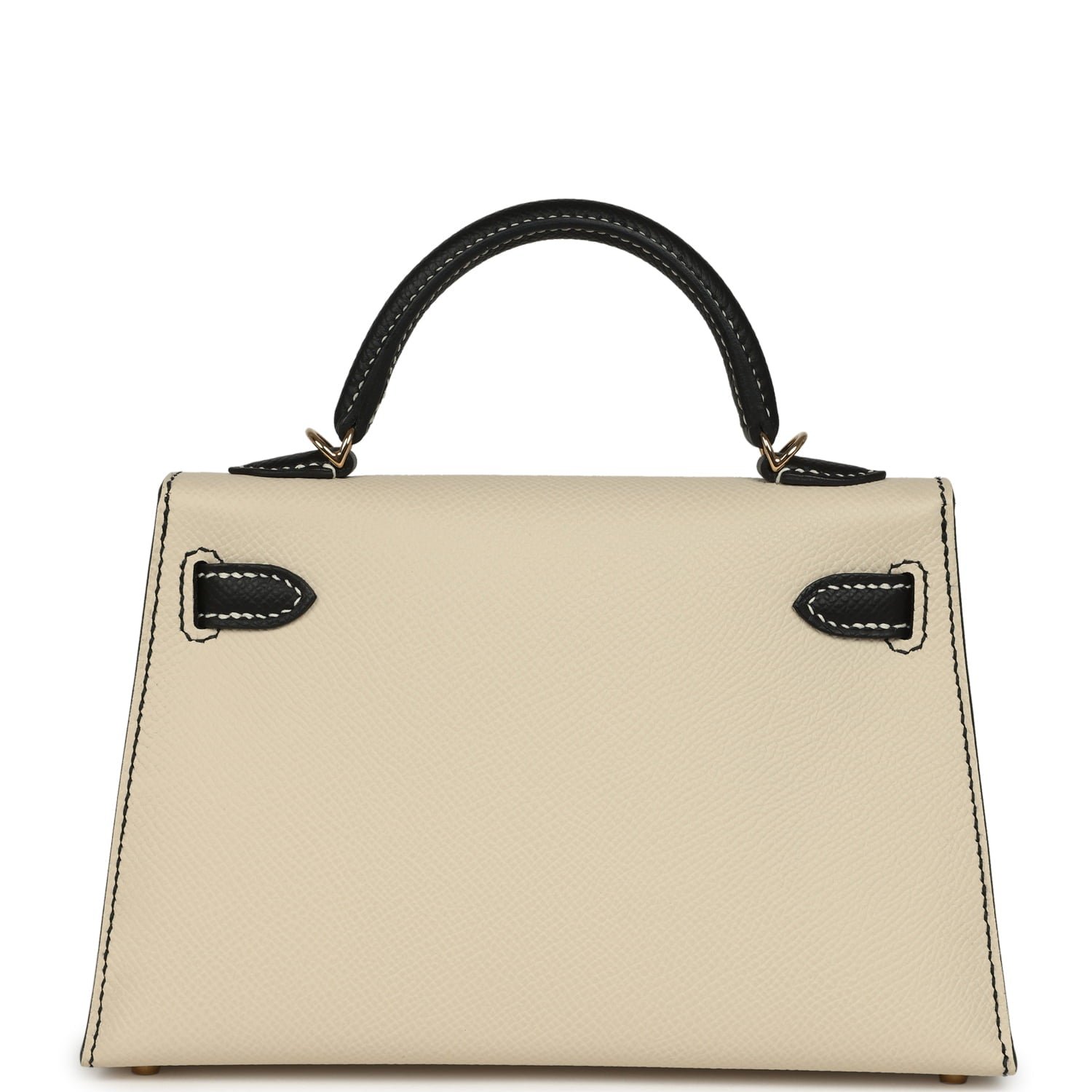 Hermès Kelly Sellier 20 Craie Epsom Permabrass — view 4
