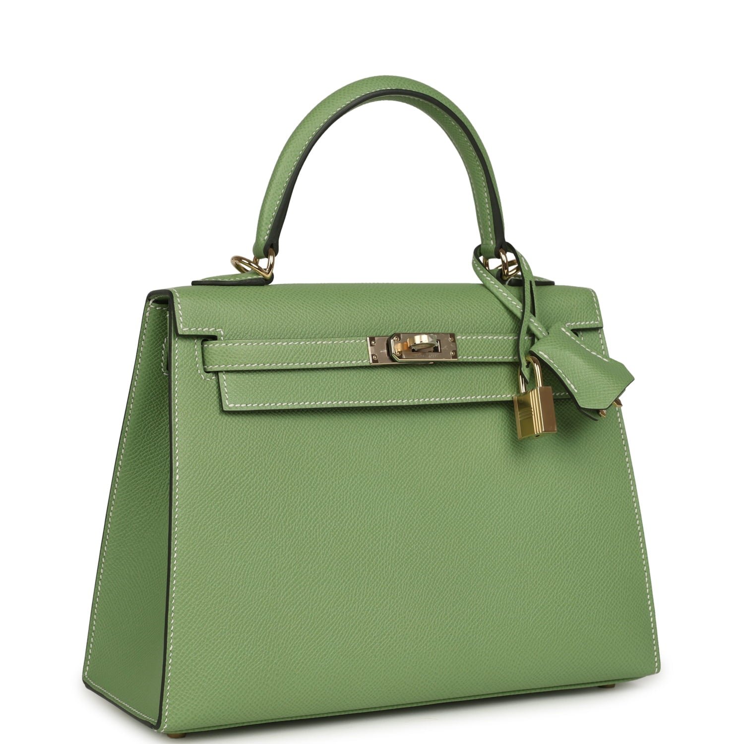 Hermès Kelly Sellier 25 Vert Criquet Epsom — view 2