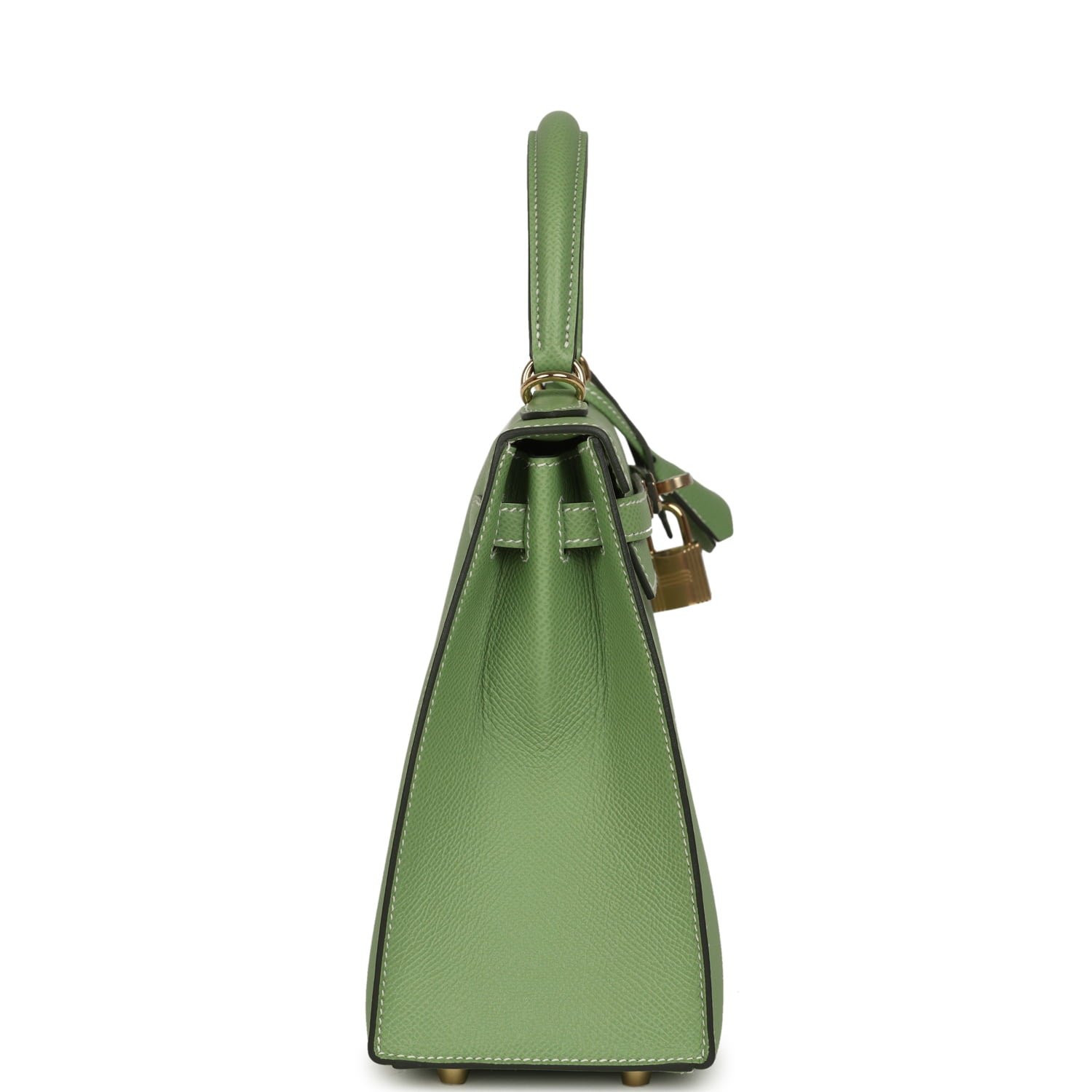 Hermès Kelly Sellier 25 Vert Criquet Epsom — view 4