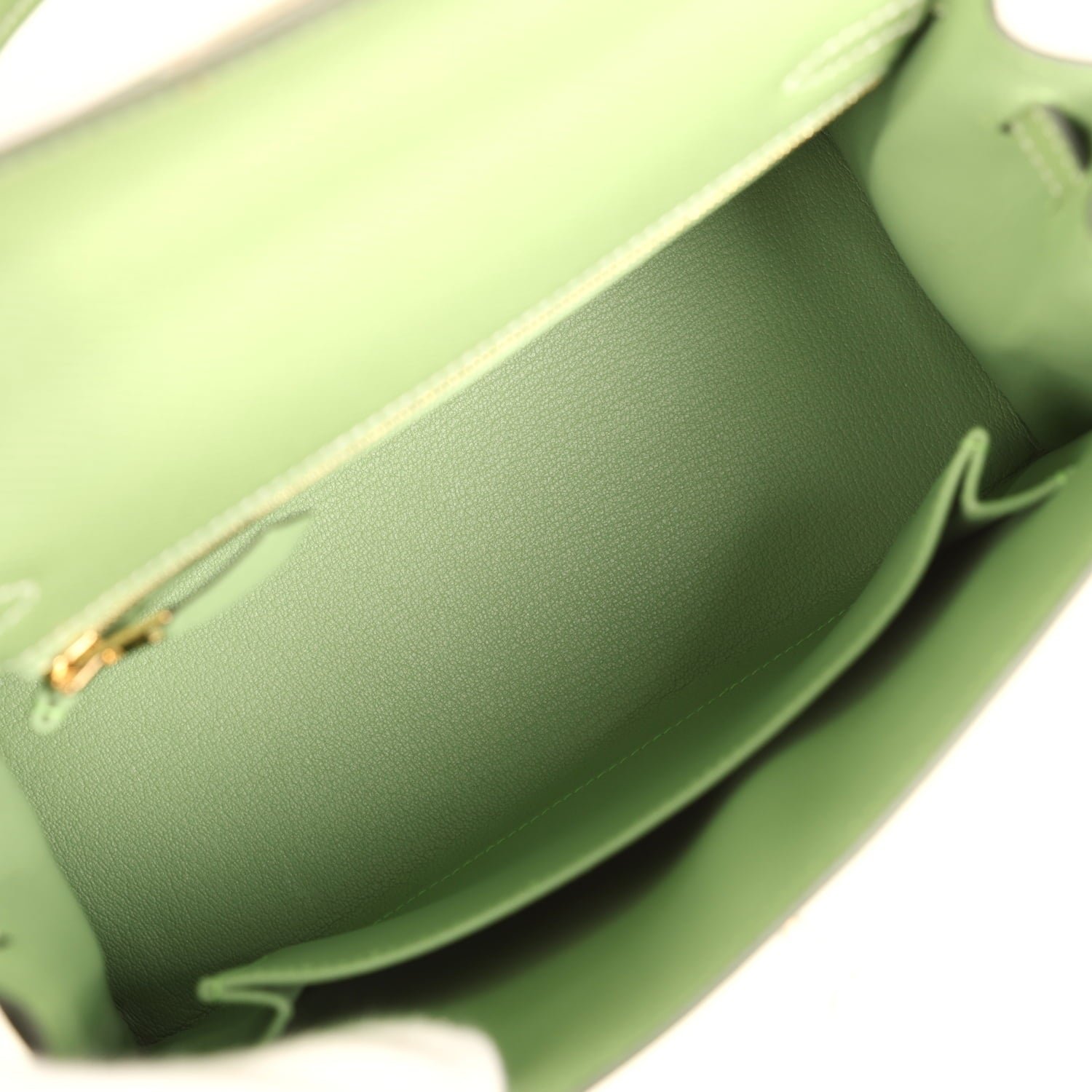Hermès Kelly Sellier 25 Vert Criquet Epsom — view 8