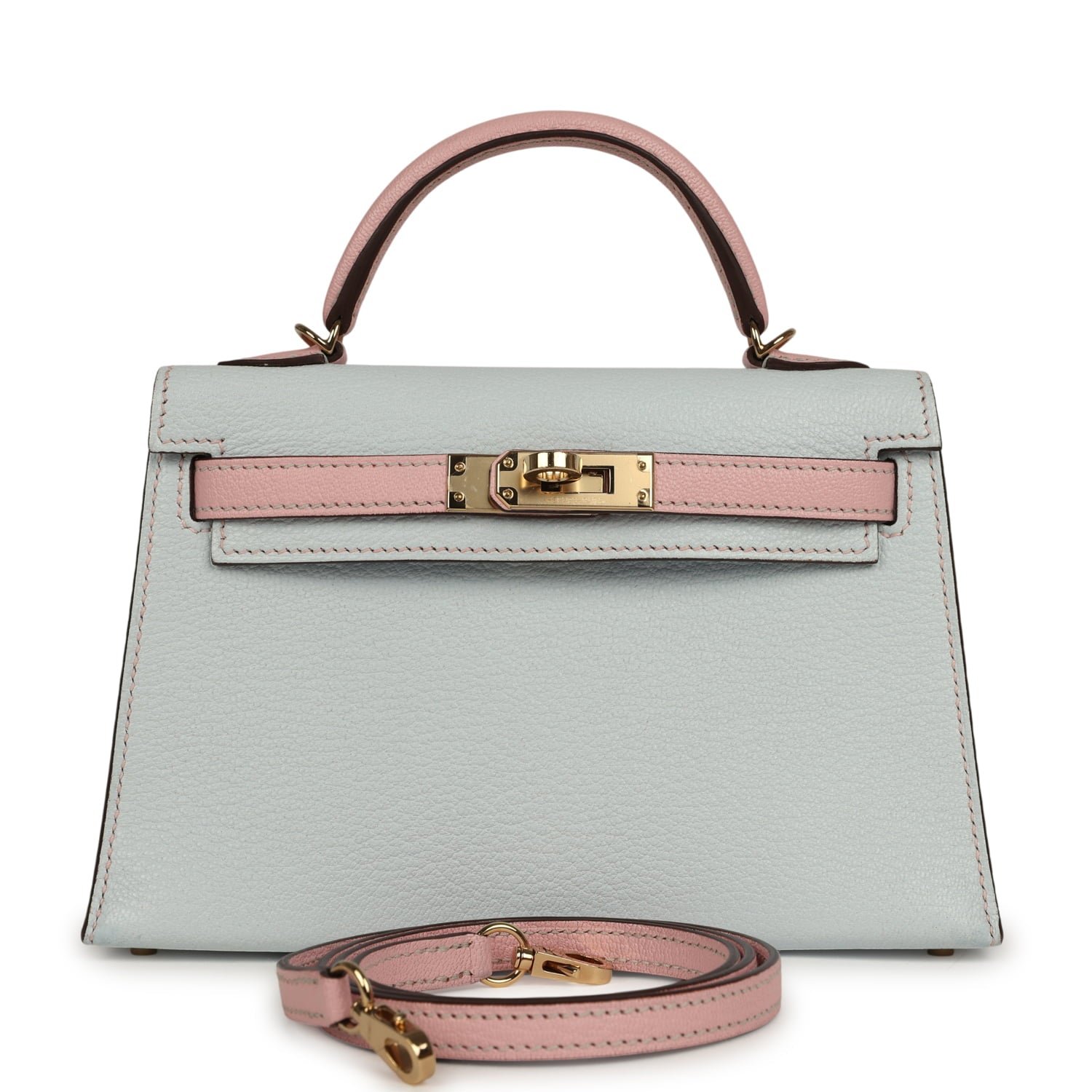 Pre-Owned Hermès Kelly Sellier 20 Bleu Brume