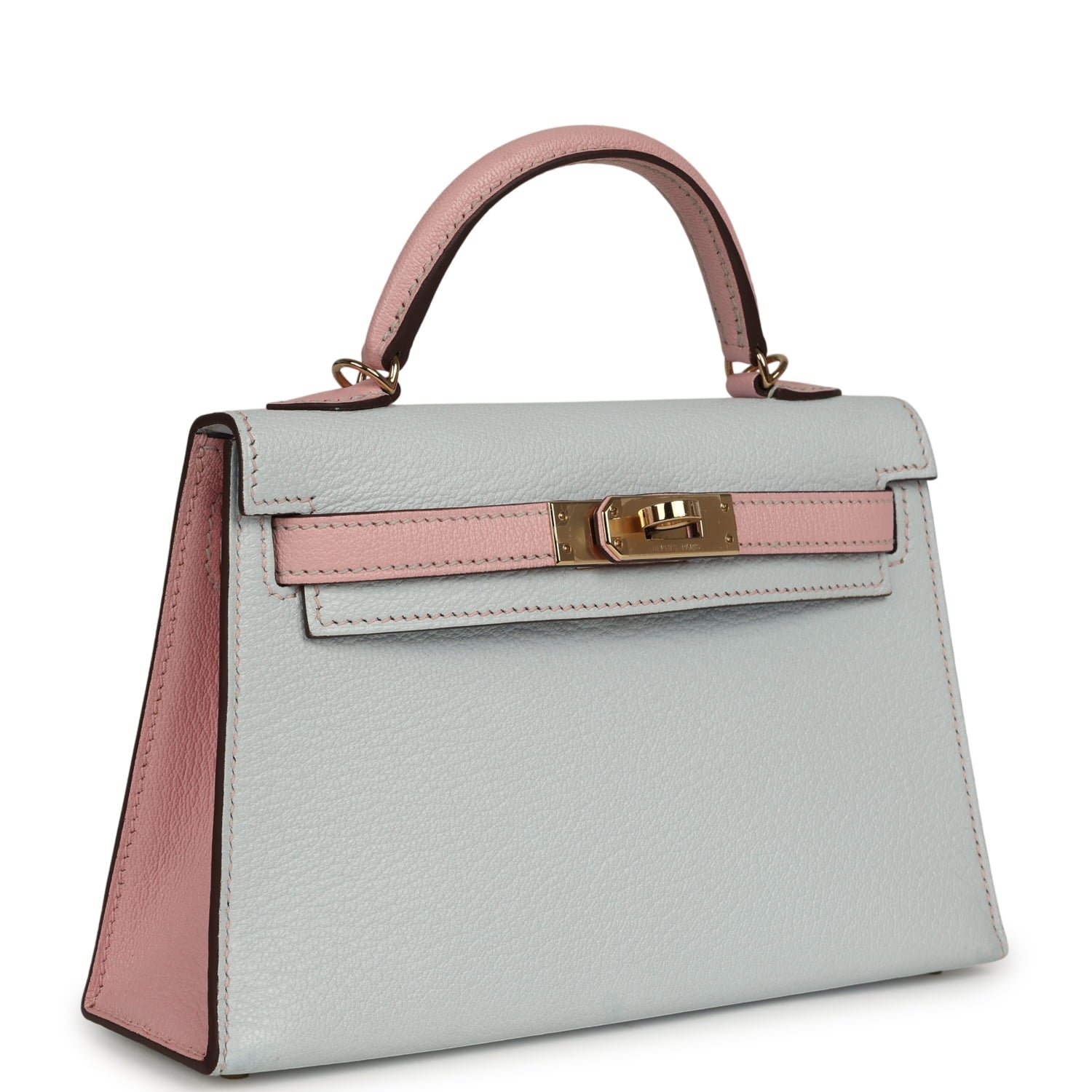 Pre-Owned Hermès Kelly Sellier 20 Bleu Brume — view 2