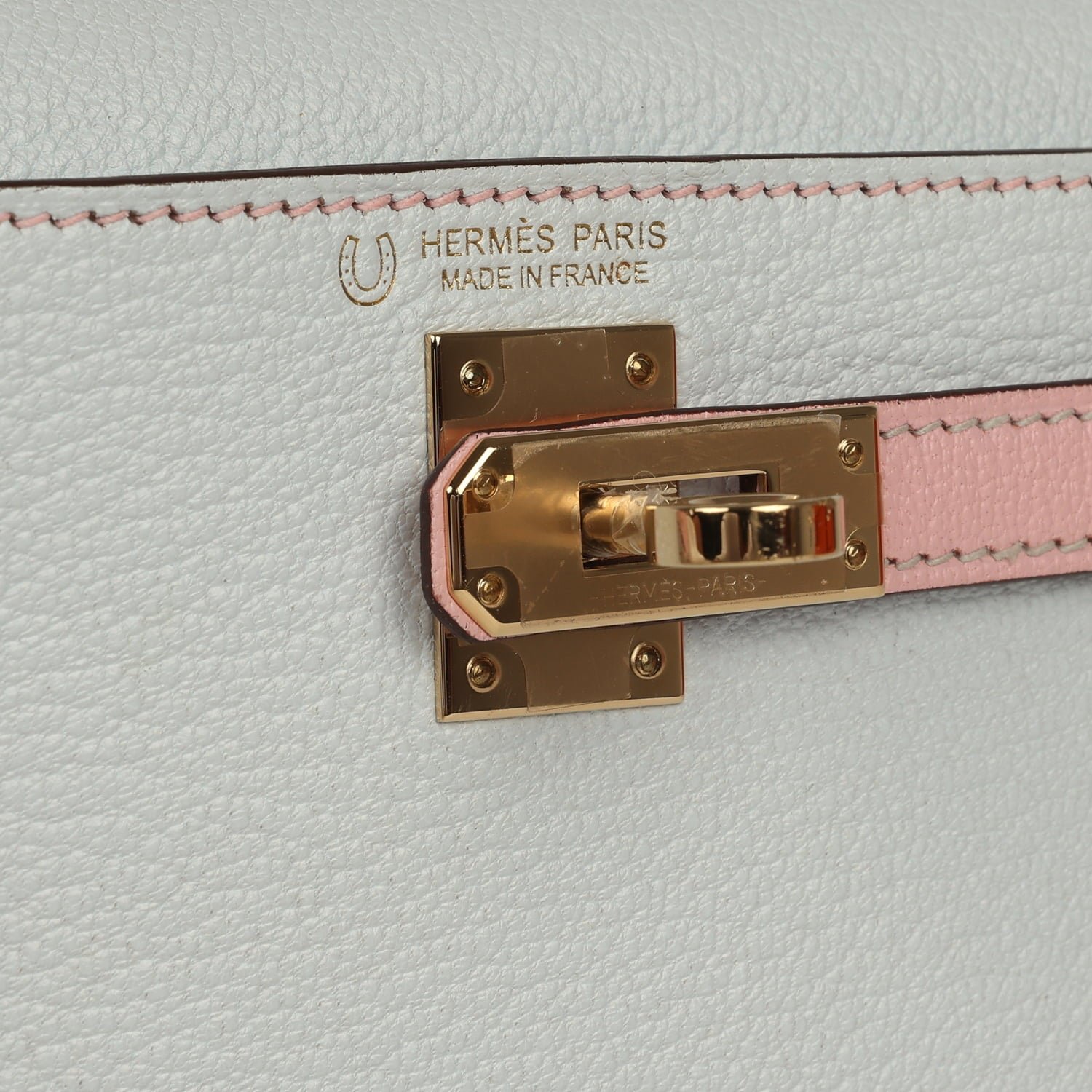 Pre-Owned Hermès Kelly Sellier 20 Bleu Brume — view 7