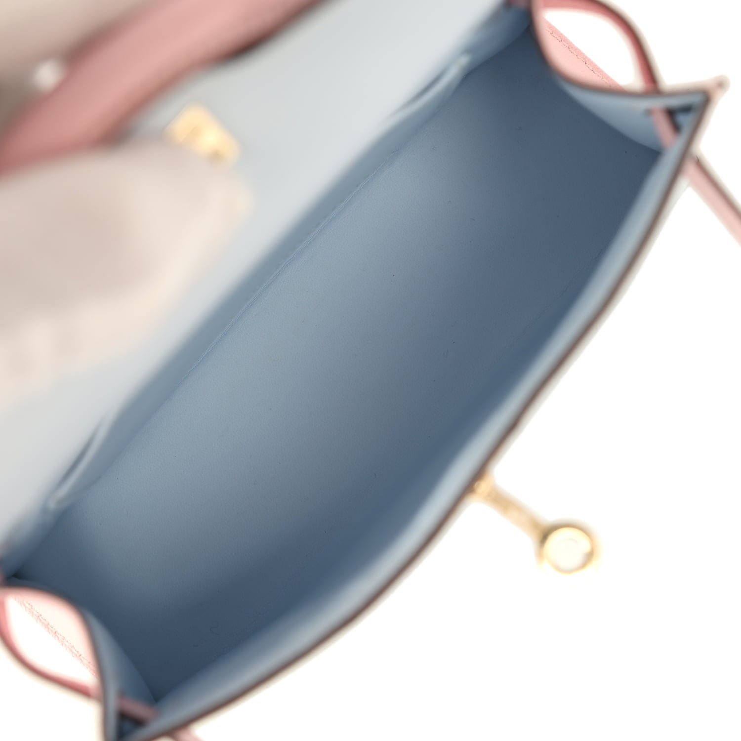 Pre-Owned Hermès Kelly Sellier 20 Bleu Brume — view 8