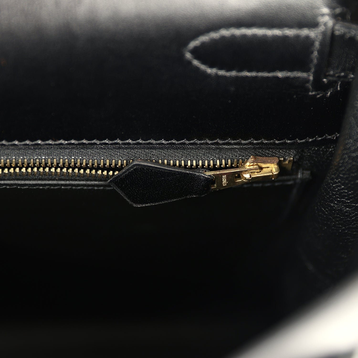 Vintage Hermès Kelly Retourne 32 Black Box — view 9