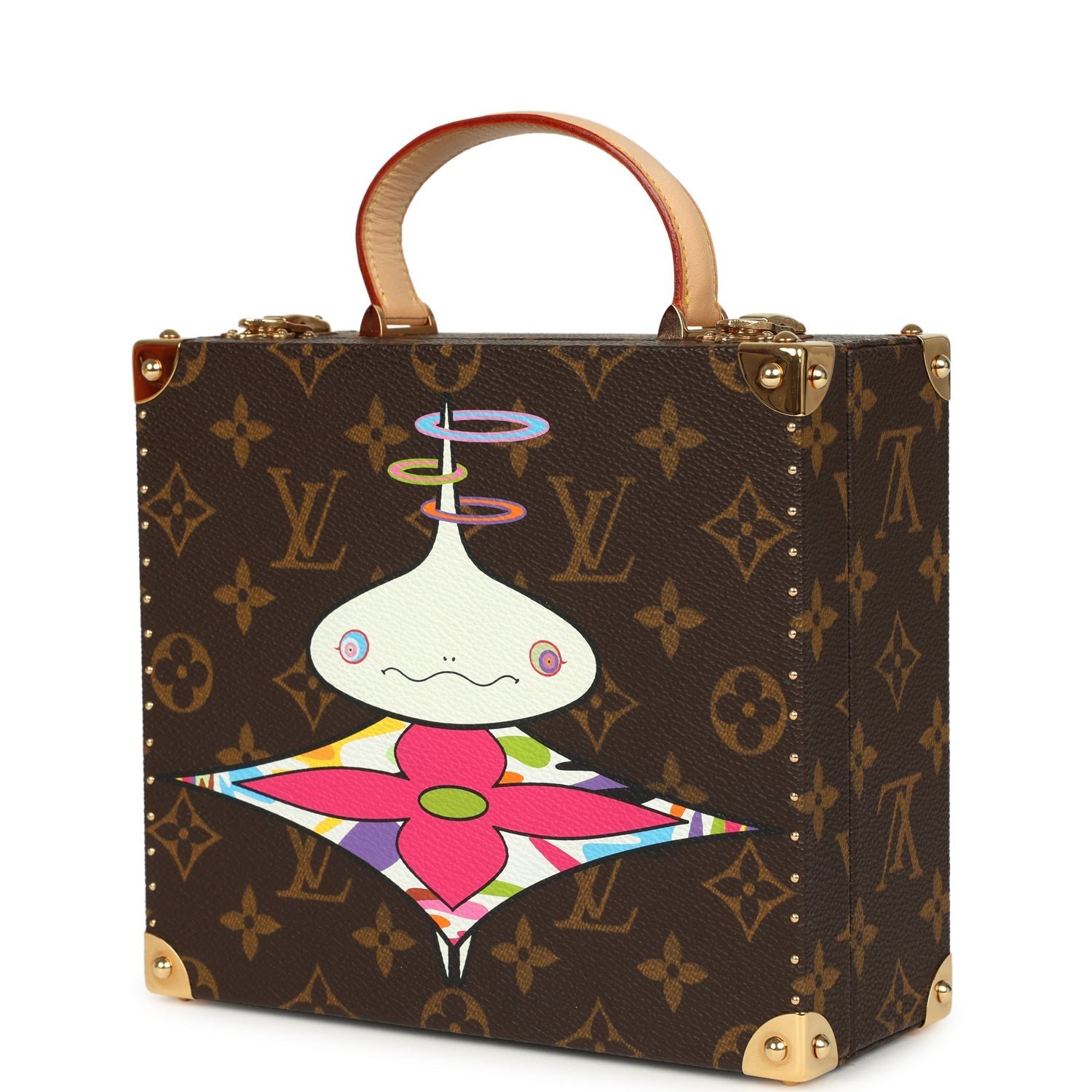 Vintage Louis Vuitton Jewelry Trunk Brown Multi Brass — view 3