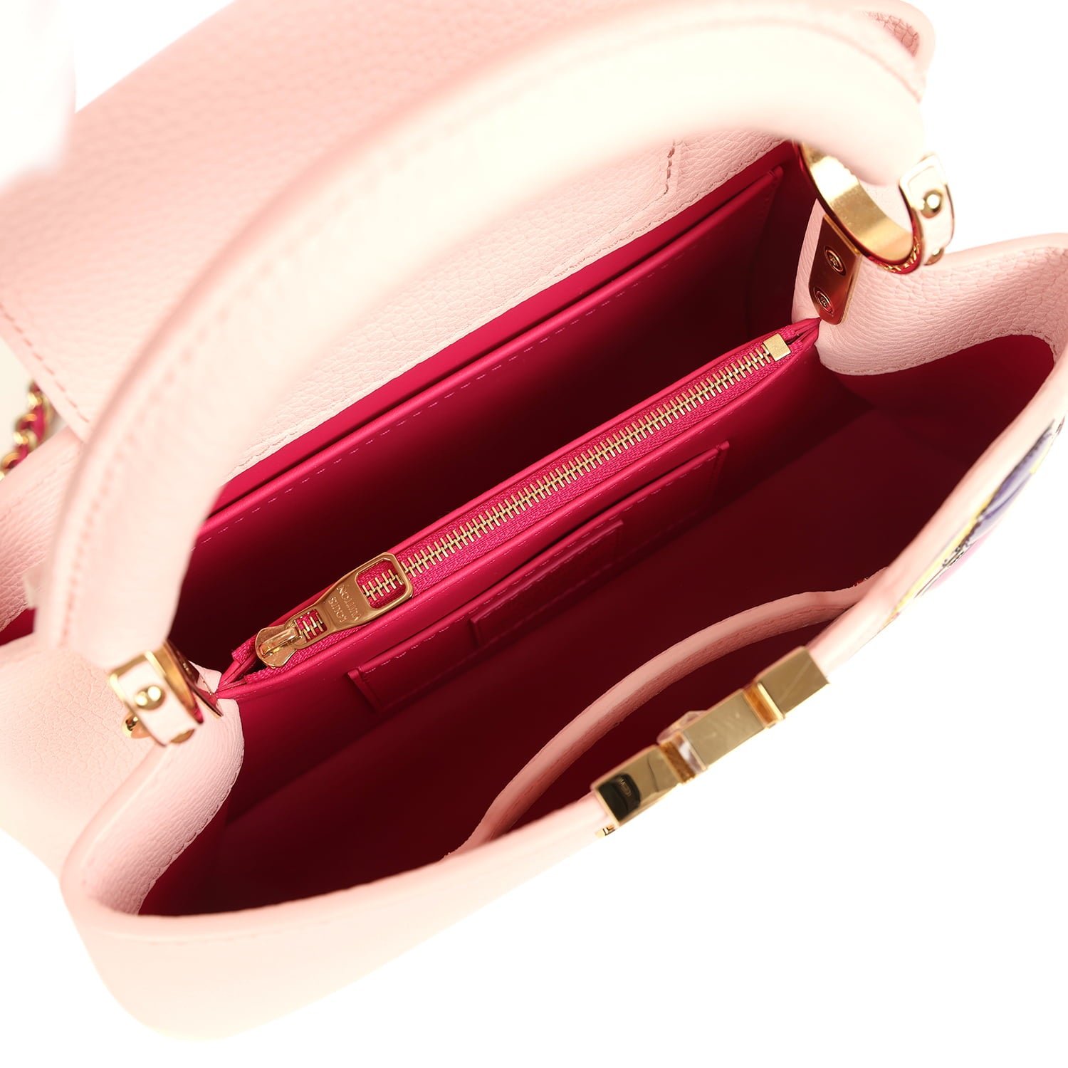 Louis Vuitton Capucines BB Opal Pink Taurillon — view 8