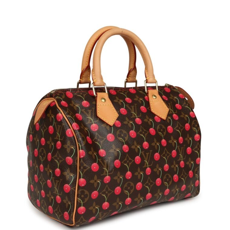 Vintage Louis Vuitton Speedy 25 Brown Red for Sale — alternate view