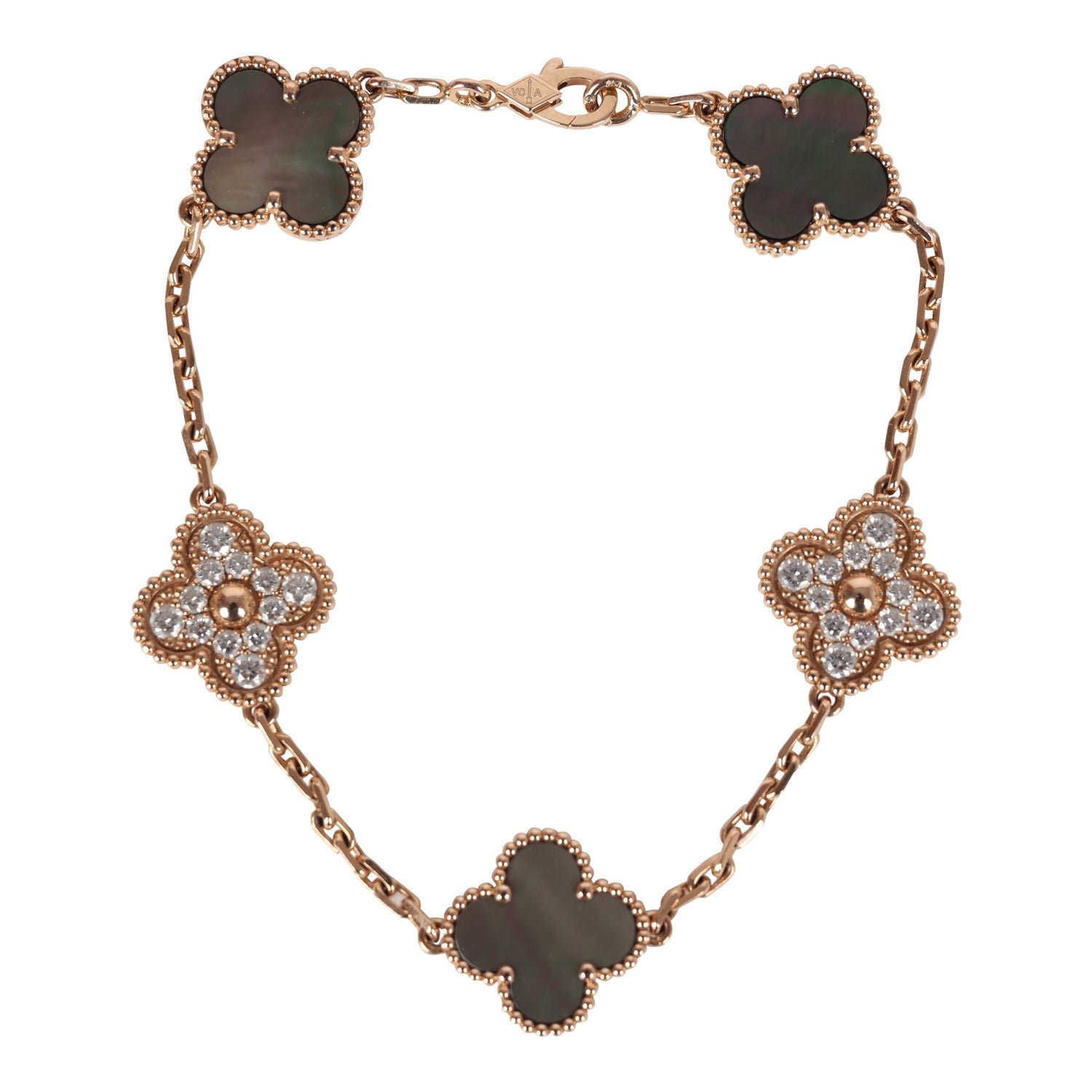 Van Cleef Vintage Alhambra Bracelet 18K Rose Gold