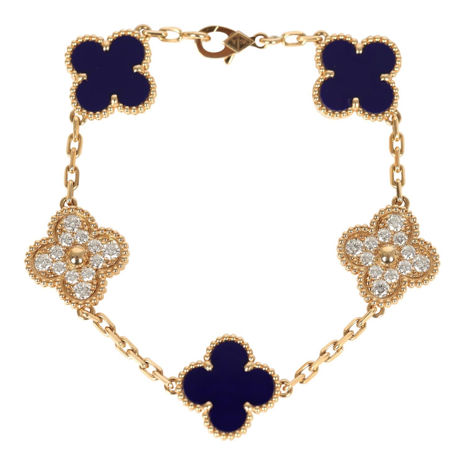 Van Cleef Vintage Alhambra Bracelet 18K Yellow Gold — view 6